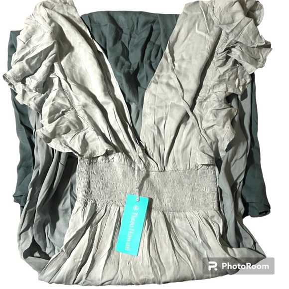 Anthropologie Tiare Hawaii Dahlia V-Neck Maxi Dress - Picture 5 of 8